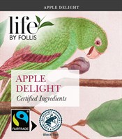 Apple Delight, Svart te, Life by Follis Rainforest Fairtrade, 6 x20pås